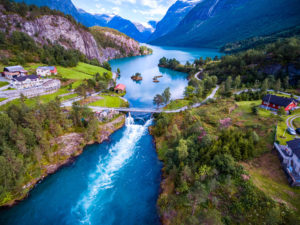 Landscape-Norway-Village