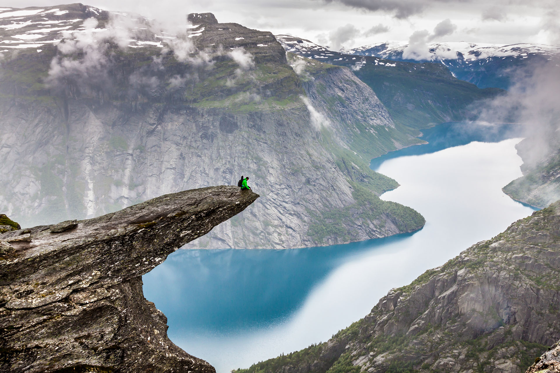 Hiking in Norway in summer