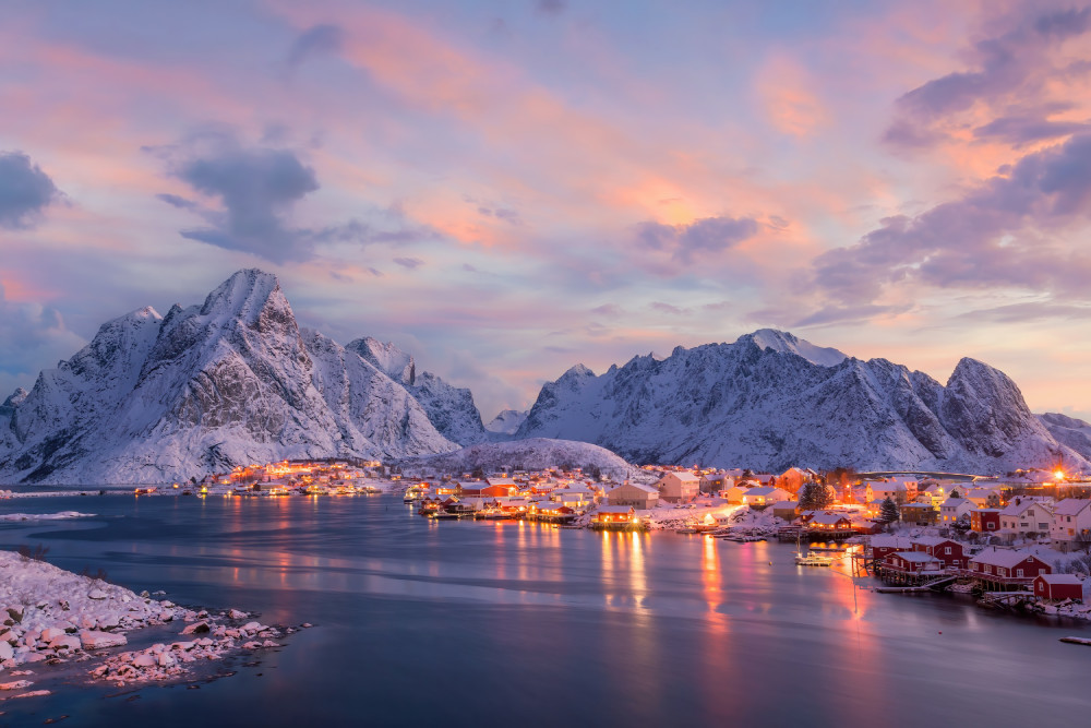 Travel to Lofoten, Norway and spend Christmas there