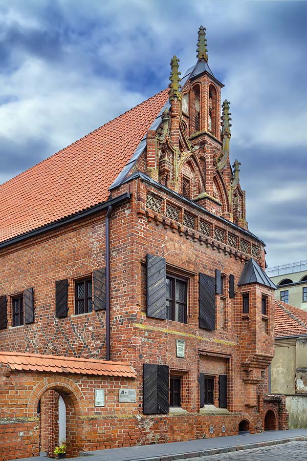 Top things to do in Lithuania: See the Perkunas’ House in the old town of Kaunas, second-largest city of Lithuania