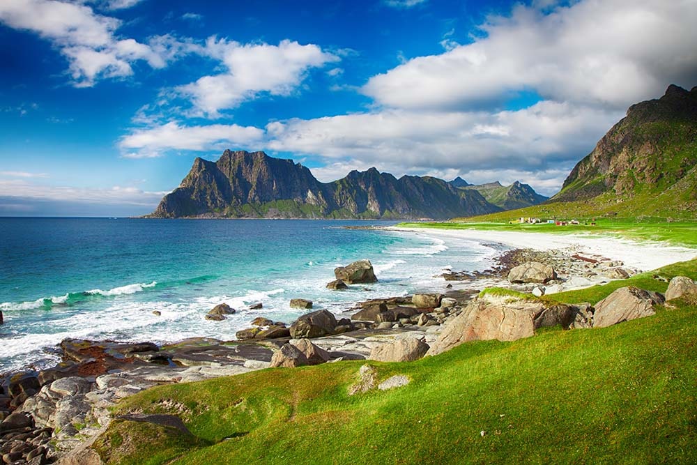 Where to see midnight sun in Lofoten Islands: Eggum