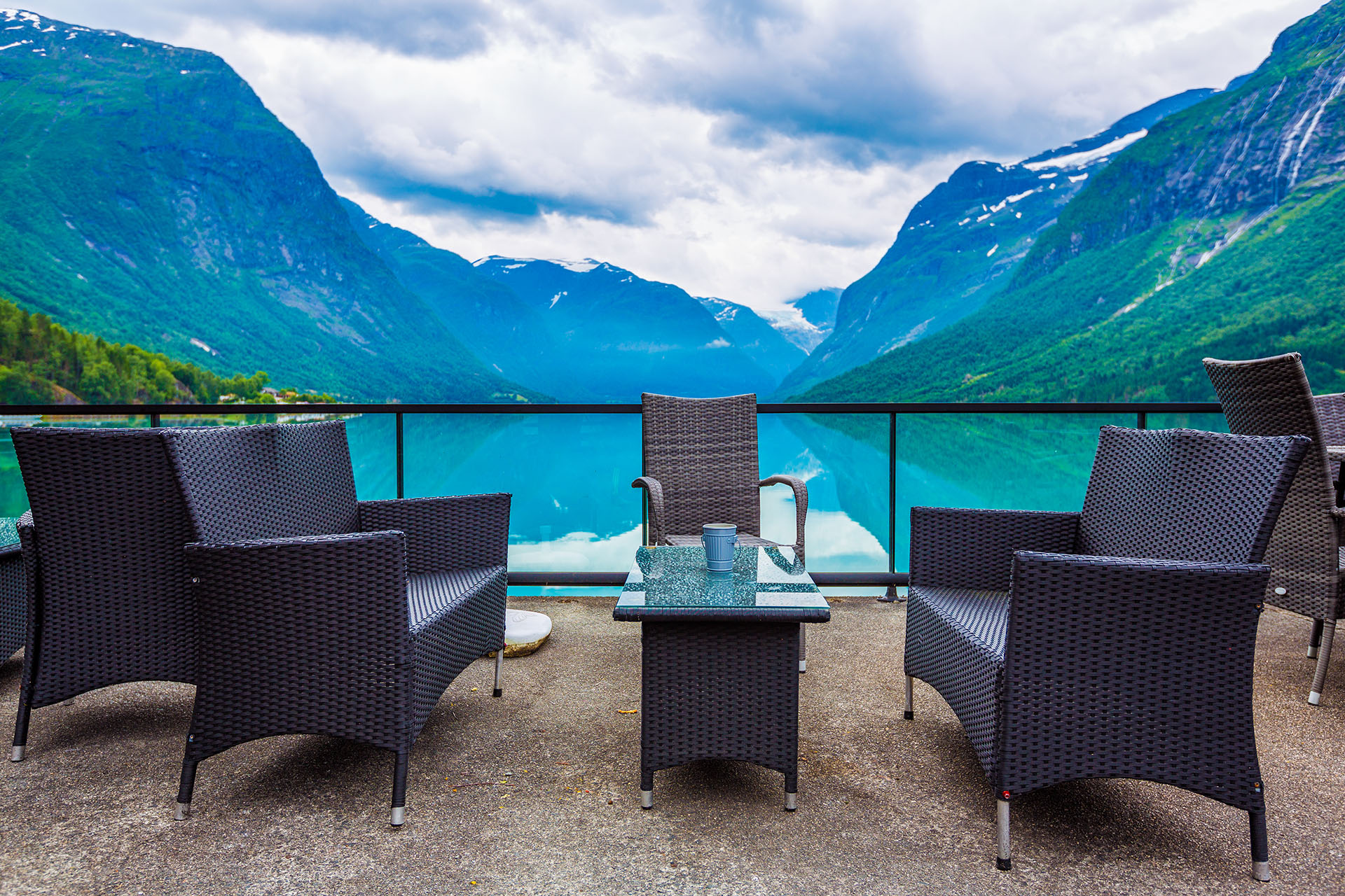 Lovatnet lake, Norway