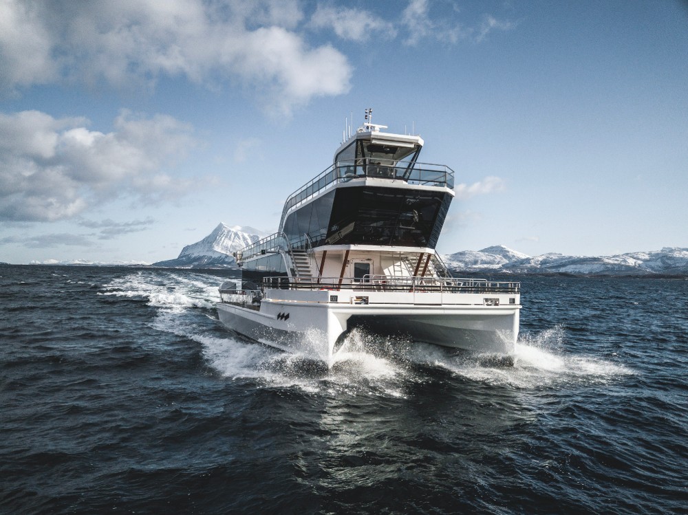 Winter fjord cruise in Norway