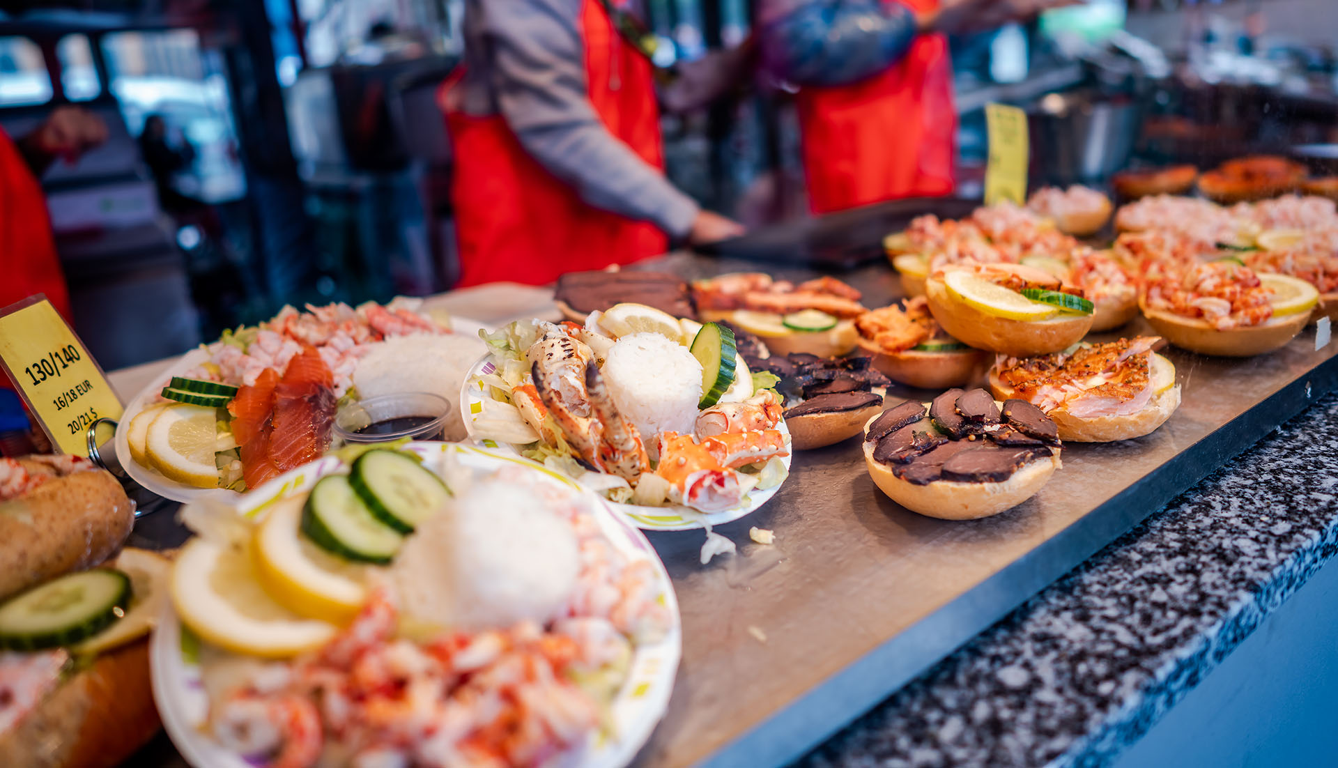 best things to do in bergen norway: dine out at the local fish market