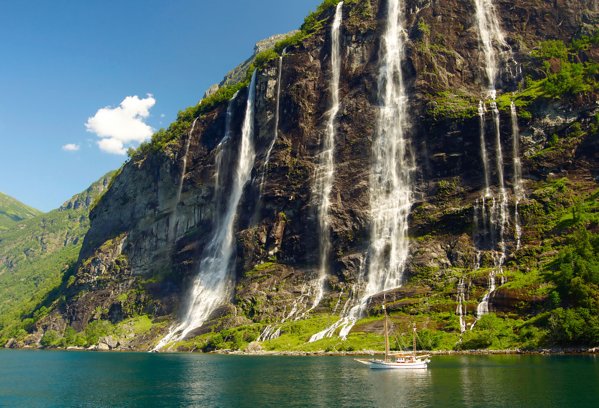 Waterfall on Sognefjord