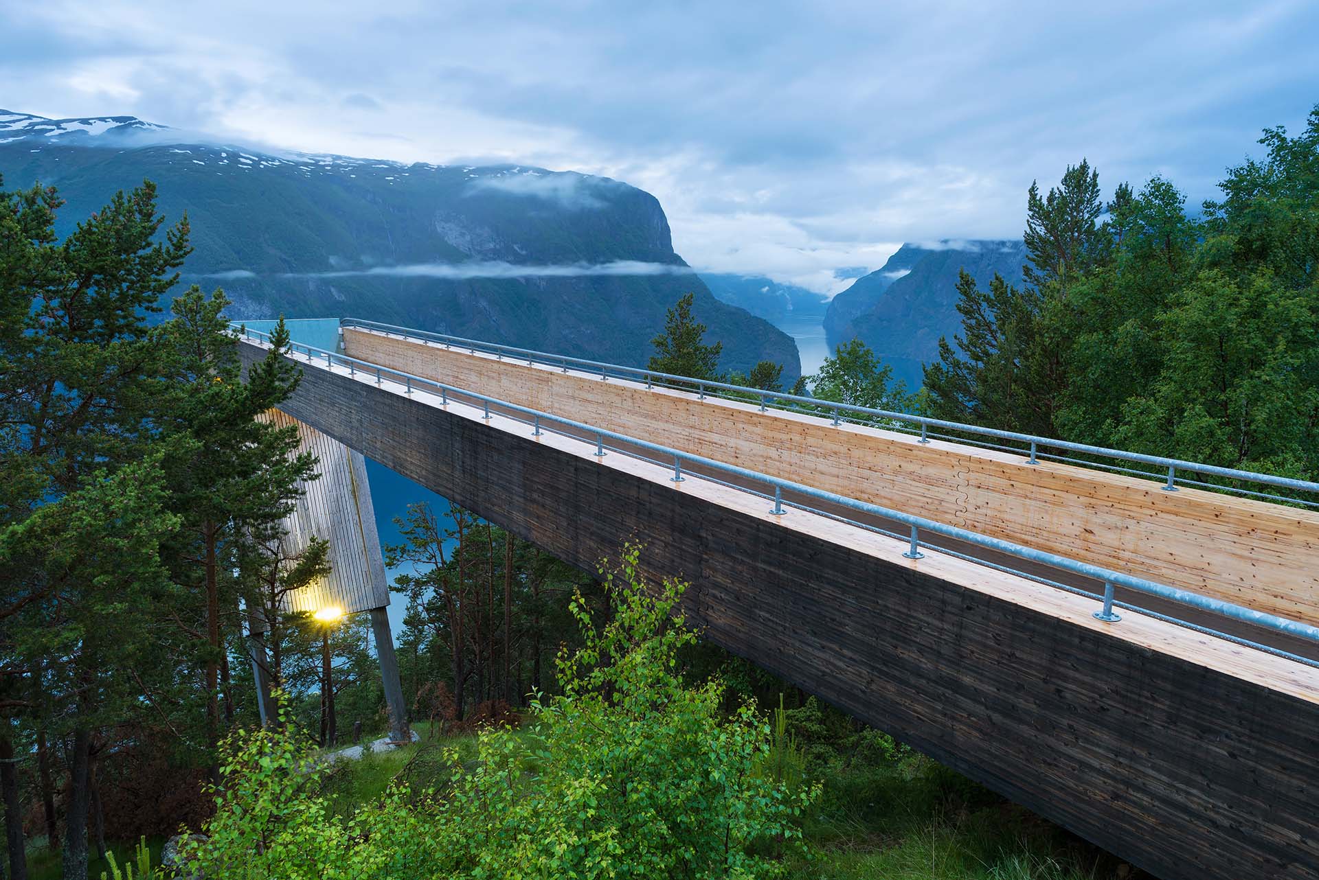 Stegastein viewpoint, travel to Norwegian fjords
