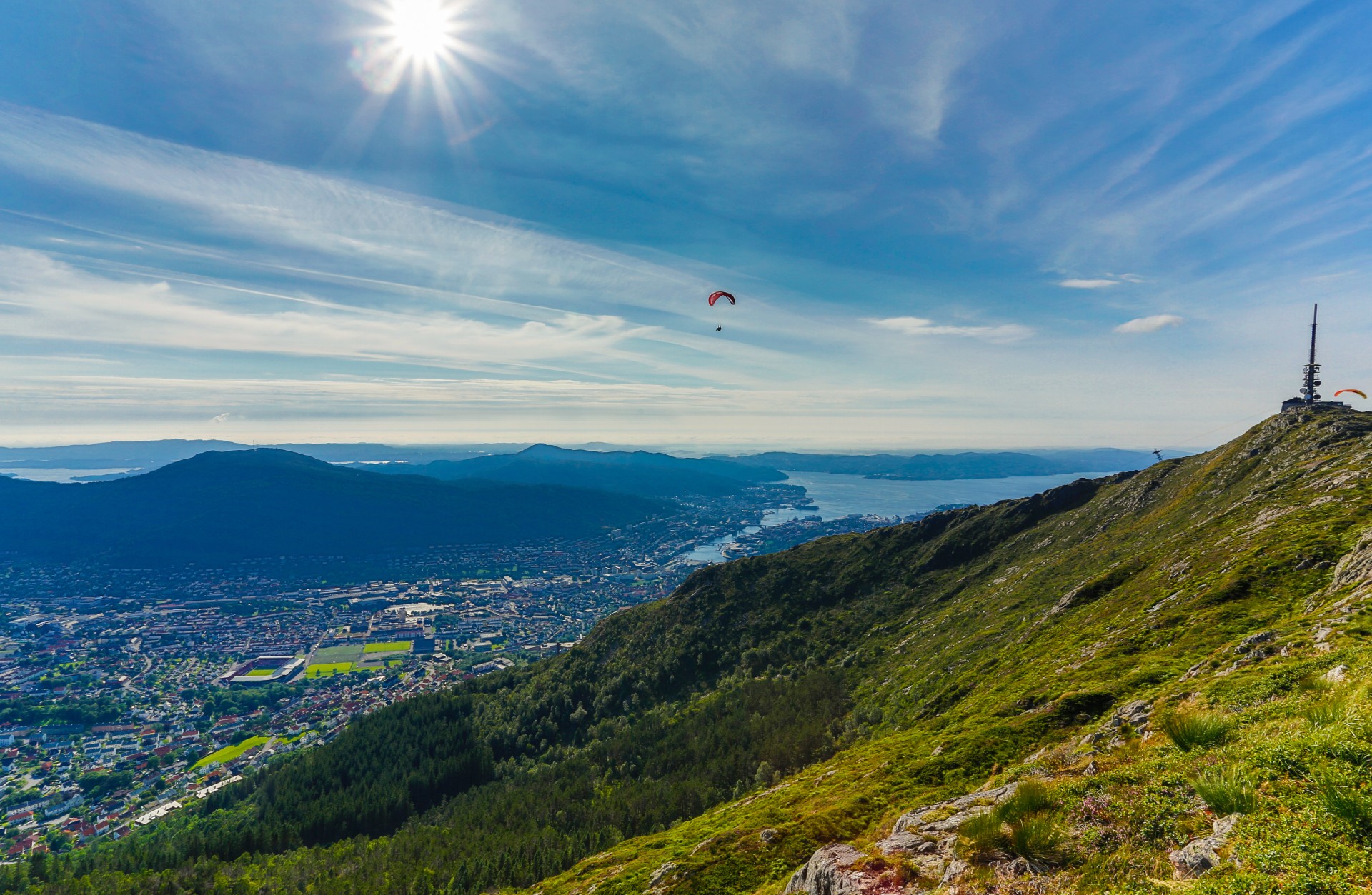 Mount Ulriken in Bergen, Norway