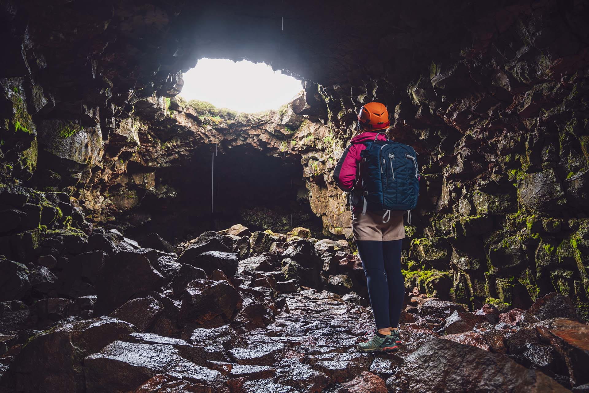 places to see in Southern Iceland - the famous lava tunnel